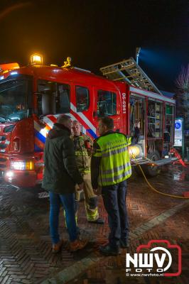 Woning aan de Beekstraat in Elburg volledig afgebrand. - © NWVFoto.nl